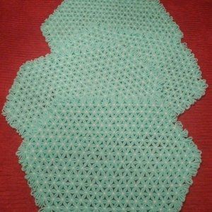 4 for $10 4 NEW 70'S HANDMADE YARN LOOM PLACEMATS